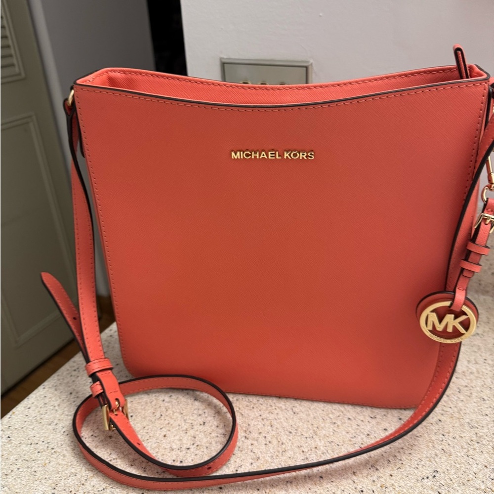 Michael Kors Vibrant Orange Crossbody Bag